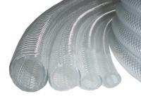 Braided Clear PVC Tubing with Polyester Reinforcement